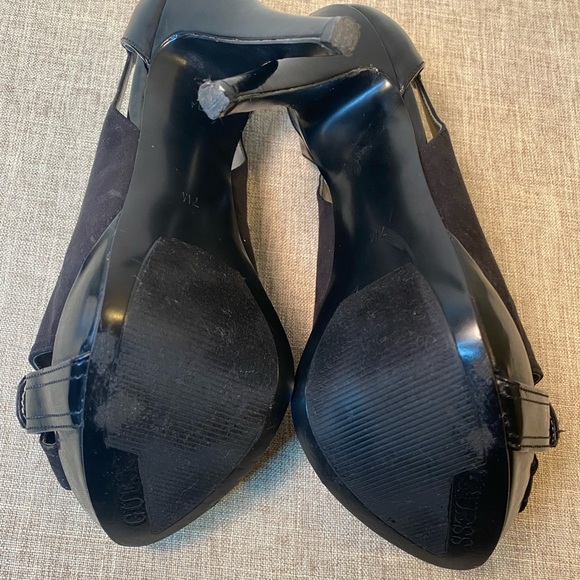 Guess Black Patent Leather Open Toe Heels - Picture 6 of 8